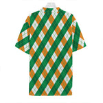 Irish Argyle Pattern Print Hawaiian Shirt