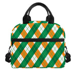 Irish Argyle Pattern Print Insulated Lunch Bag