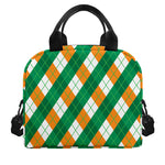 Irish Argyle Pattern Print Insulated Lunch Bag