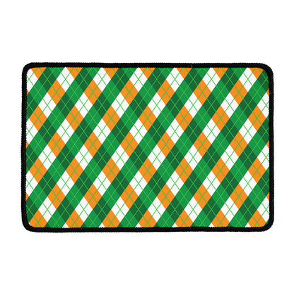 Irish Argyle Pattern Print Kitchen Mat