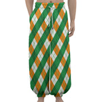 Irish Argyle Pattern Print Lantern Pants
