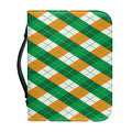 Irish Argyle Pattern Print Leather Bible Cover