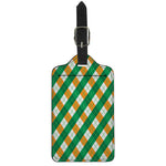 Irish Argyle Pattern Print Luggage Tag