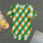 Irish Argyle Pattern Print Men's Bodysuit