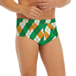 Irish Argyle Pattern Print Men's Briefs