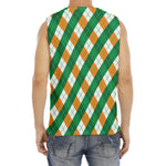 Irish Argyle Pattern Print Men's Fitness Tank Top