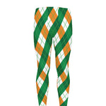 Irish Argyle Pattern Print Men's leggings