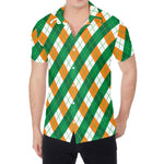 Irish Argyle Pattern Print Men's Shirt