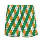 Irish Argyle Pattern Print Men's Sports Shorts
