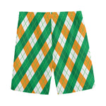 Irish Argyle Pattern Print Men's Sports Shorts