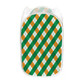 Irish Argyle Pattern Print Mesh Laundry Hamper