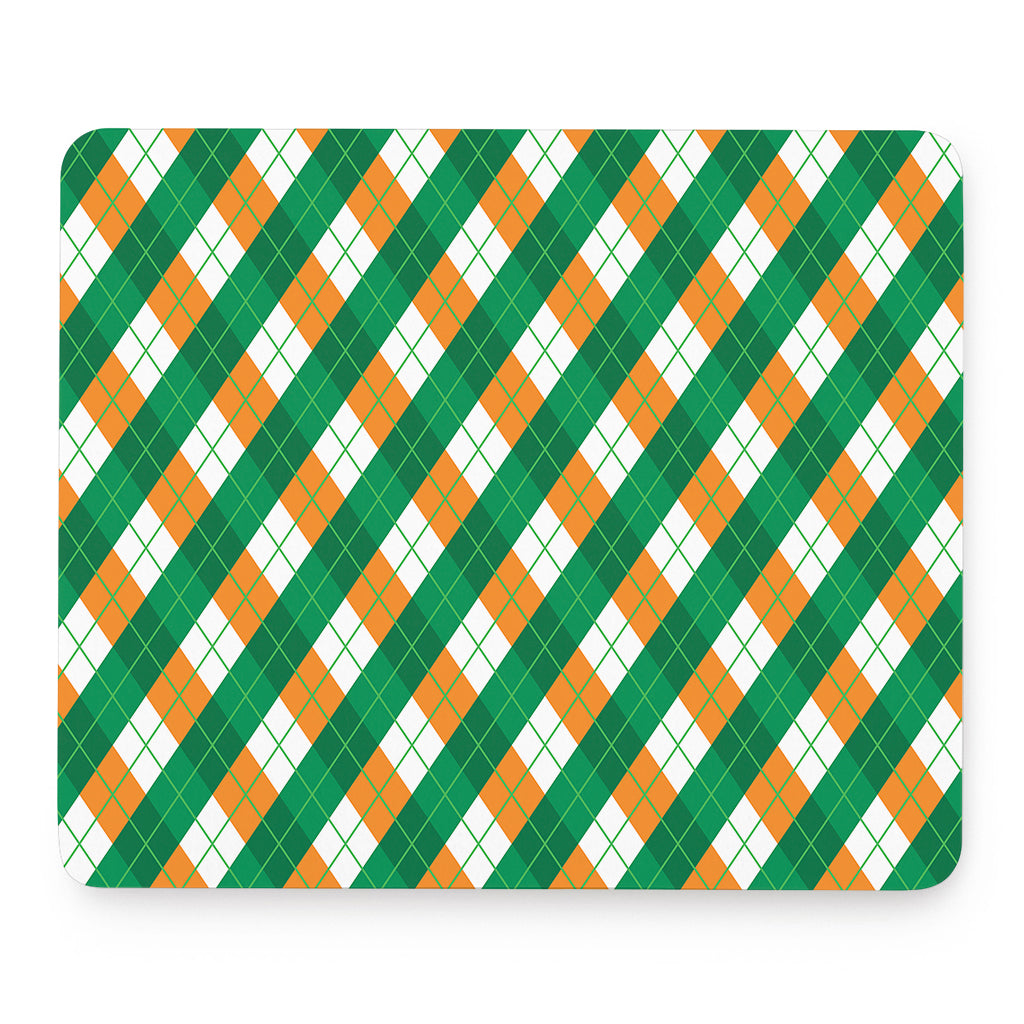 Irish Argyle Pattern Print Mouse Pad