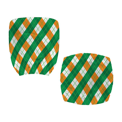 Irish Argyle Pattern Print Office Chair Cover