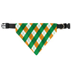 Irish Argyle Pattern Print Over The Collar Dog Bandana
