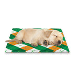 Irish Argyle Pattern Print Pet Cooling Mat Cover