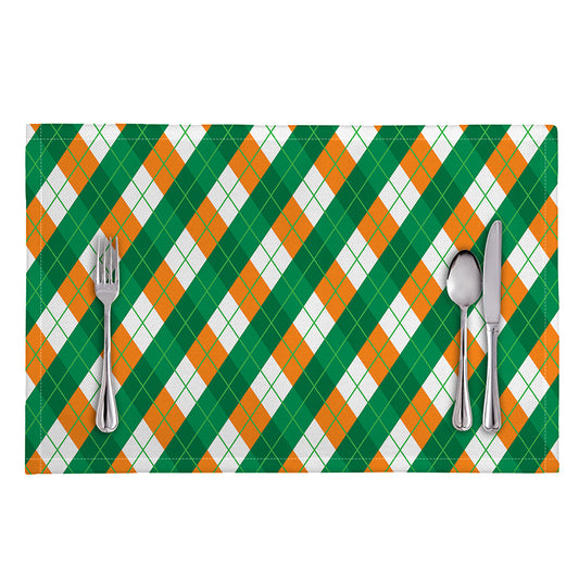 Irish Argyle Pattern Print Placemat