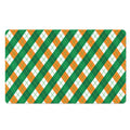 Irish Argyle Pattern Print Polyester Doormat