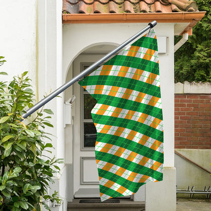 Irish Argyle Pattern Print Polyester Flag