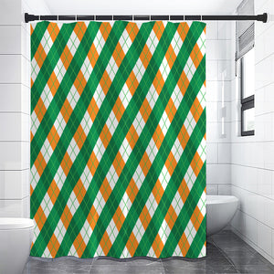 Irish Argyle Pattern Print Premium Shower Curtain