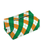 Irish Argyle Pattern Print Rectangle Tissue Box Cover