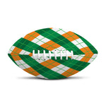 Irish Argyle Pattern Print Rugby Ball