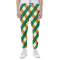 Irish Argyle Pattern Print Joggers