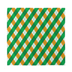 Irish Argyle Pattern Print Silk Bandana