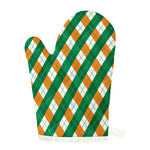 Irish Argyle Pattern Print Single Oven Mitt