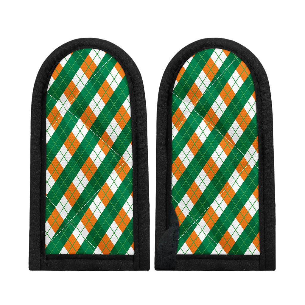 Irish Argyle Pattern Print Skillet Handle Cover
