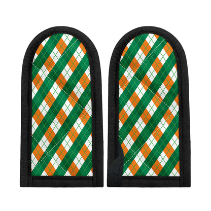 Irish Argyle Pattern Print Skillet Handle Cover