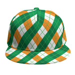 Irish Argyle Pattern Print Snapback Cap