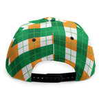 Irish Argyle Pattern Print Snapback Cap