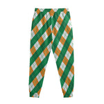 Irish Argyle Pattern Print Sweatpants