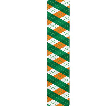 Irish Argyle Pattern Print Table Runner