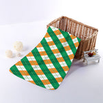 Irish Argyle Pattern Print Towel