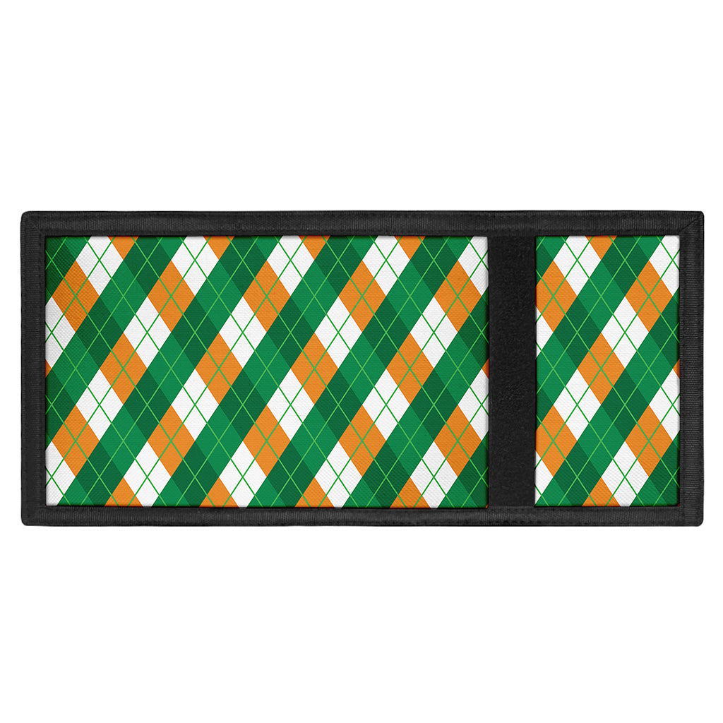 Irish Argyle Pattern Print Trifold Wallet
