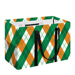 Irish Argyle Pattern Print Utility Tote Bag