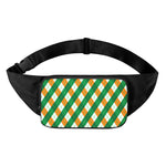 Irish Argyle Pattern Print Waist Bag