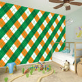 Irish Argyle Pattern Print Wall Sticker