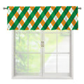 Irish Argyle Pattern Print Window Valance