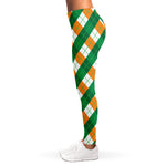 Irish Argyle Pattern Print Women's Leggings