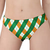 Irish Argyle Pattern Print Women's Panties