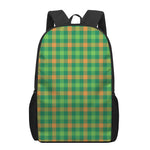 Irish Buffalo Check Pattern Print 17 Inch Backpack