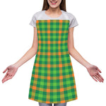 Irish Buffalo Check Pattern Print Adjustable Apron