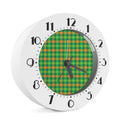 Irish Buffalo Check Pattern Print Alarm Clock