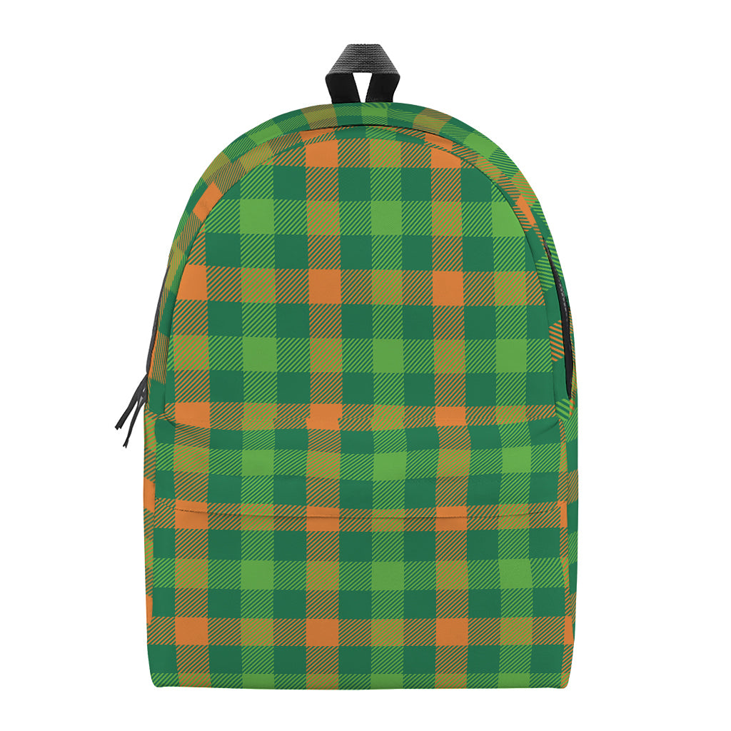 Irish Buffalo Check Pattern Print Backpack