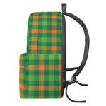 Irish Buffalo Check Pattern Print Backpack