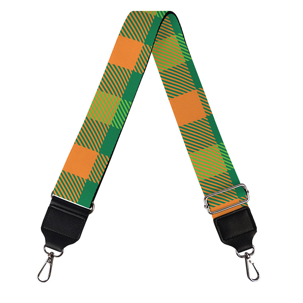 Irish Buffalo Check Pattern Print Bag Strap