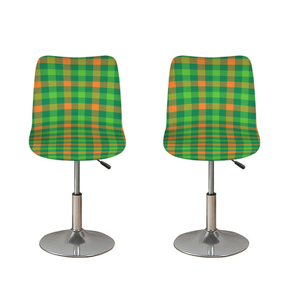 Irish Buffalo Check Pattern Print Bar Stool Covers