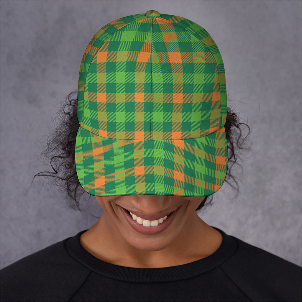 Irish Buffalo Check Pattern Print Baseball Cap